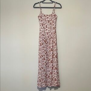 Chic Floral Maxi Dress with Spaghetti Straps